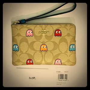 NWT COACH PACMAN Wristlet